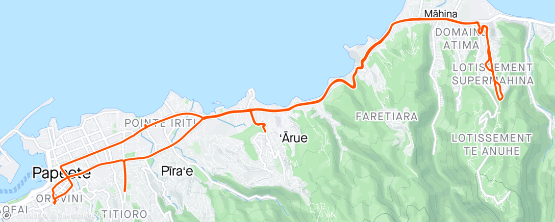 Map of the activity, Mini vélo