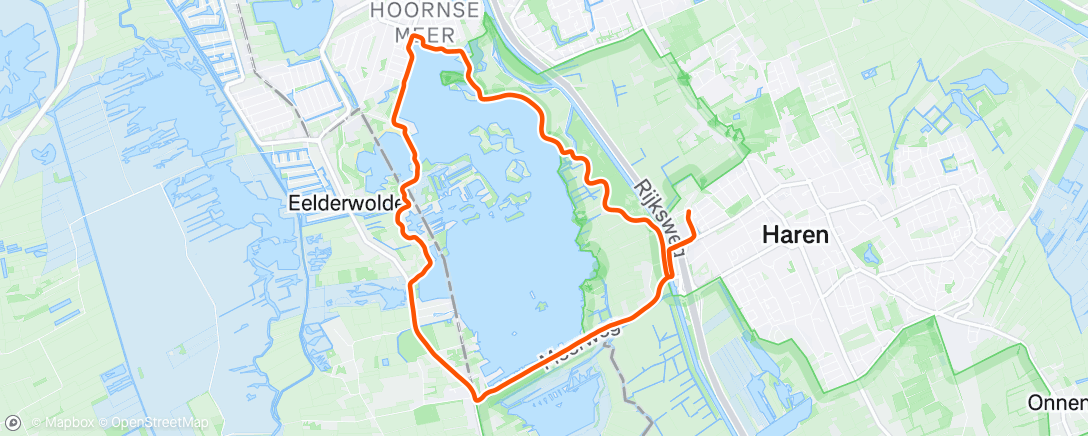 Map of the activity, Namiddagloop