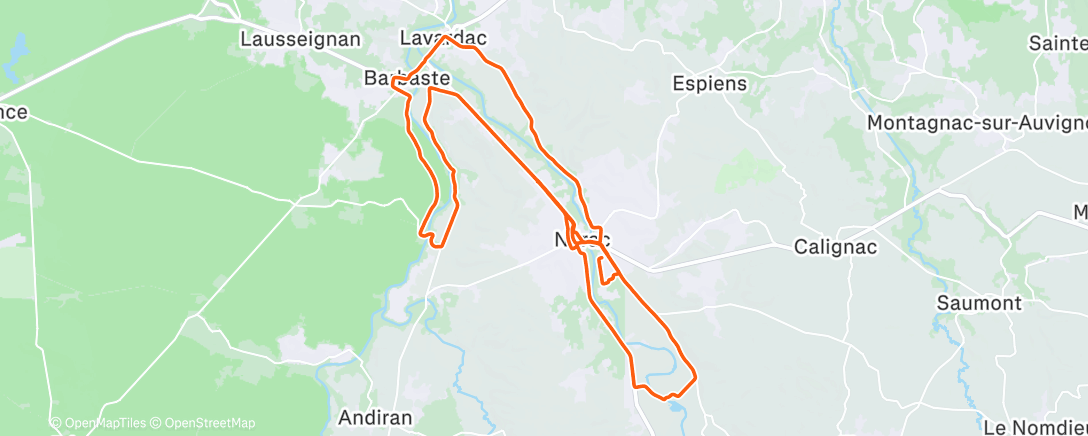 Map of the activity, Juste pour le plaisir de prendre le soleil ☀️