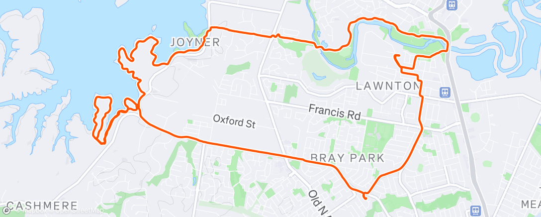 Map of the activity, Morning Mountain Bike Ride
