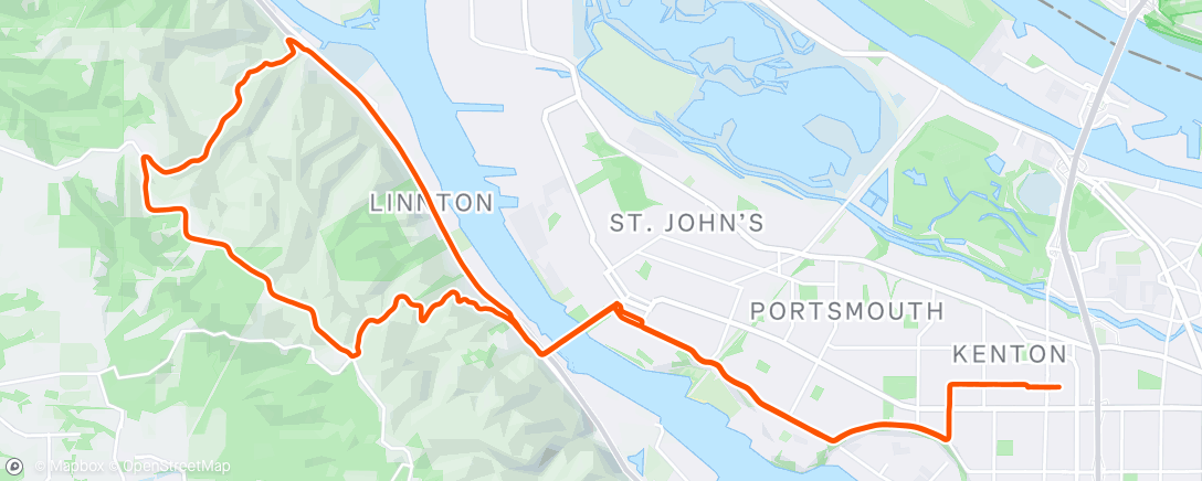 Map of the activity, Afternoon Ride