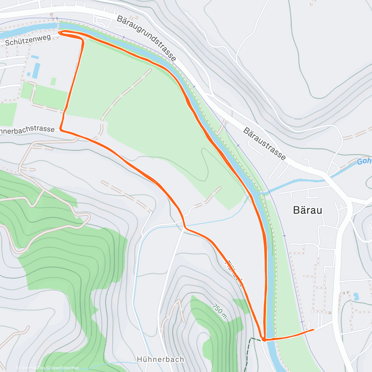 Map of the activity, Christmas-Day-Run 🏃🏻‍♀️🏃🏼🏃🏻🎅🏼🎄