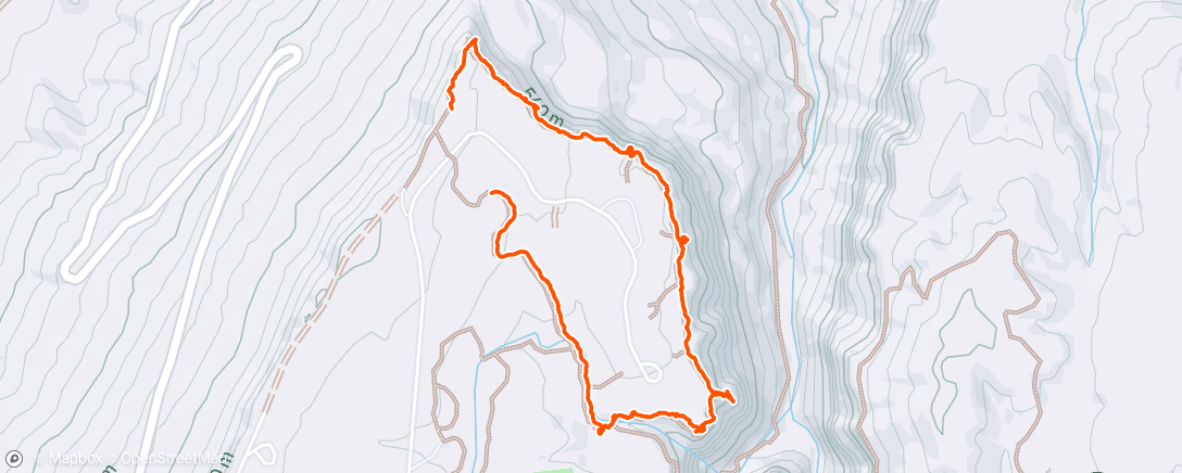 Map of the activity, Morning Hike
