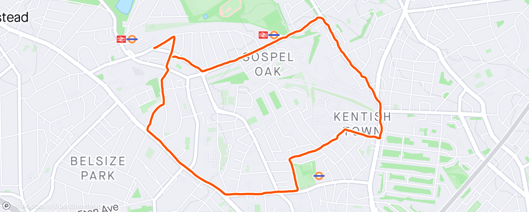 Map of the activity, 🏃🏻‍♂️5K