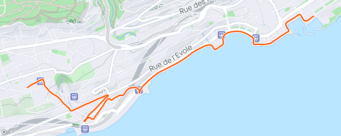 Map of the activity, Vegan Burger Powered 5k PR (20:46)