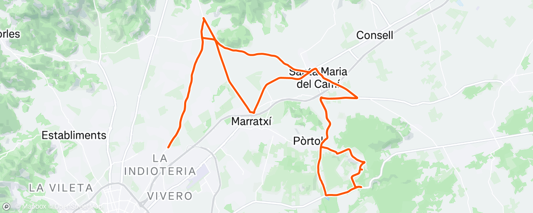 Карта физической активности (Andar en bicicleta)