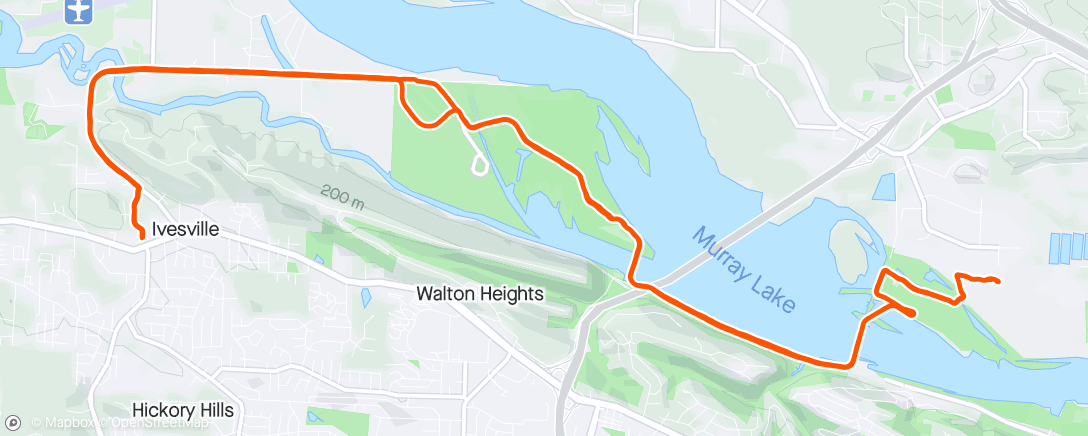 Map of the activity, Arkansas River Trail