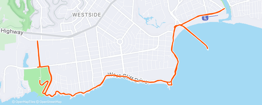 Map of the activity, No amount of distance was enough today