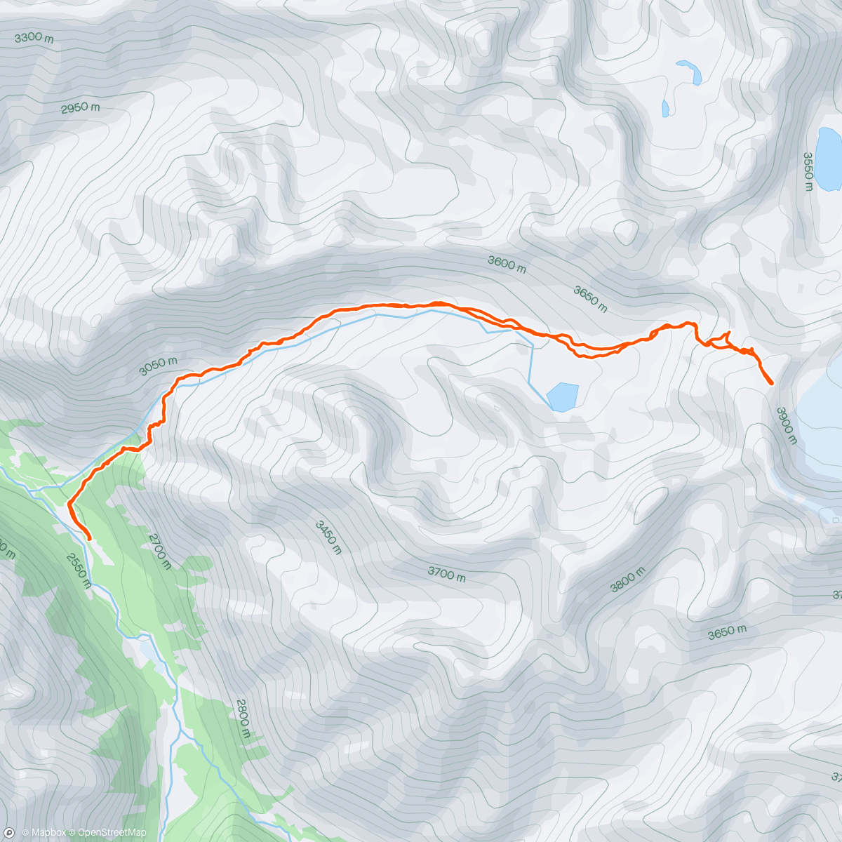 Map of the activity, Decent climb - decent descent