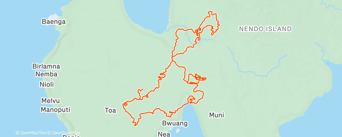 Map of the activity, Zwift - Group Ride: Long - Stage 1 - Tour de Zwift on Shisa Shakedown in Makuri Islands