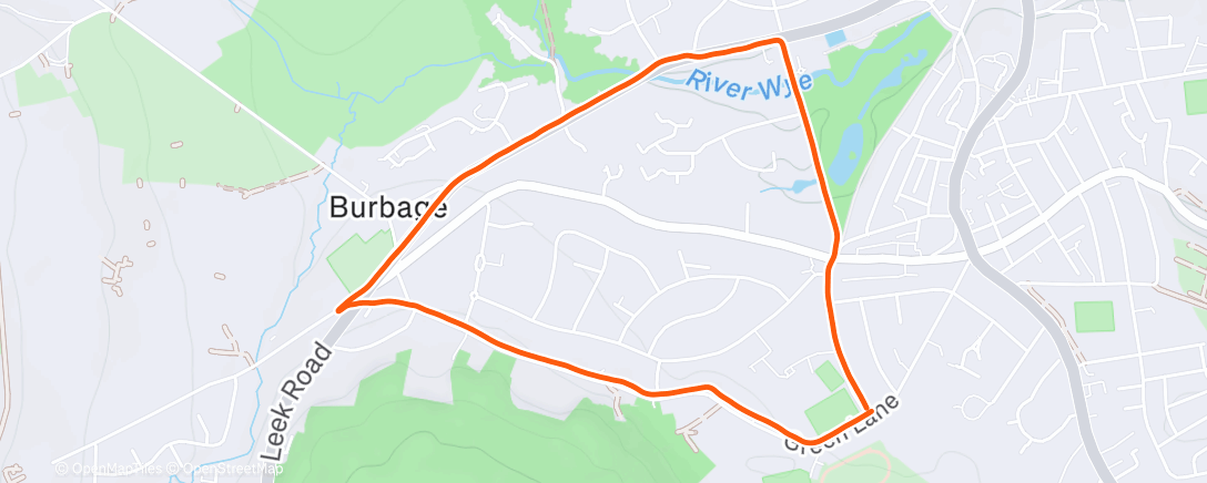 Map of the activity, Not a Goyt loop