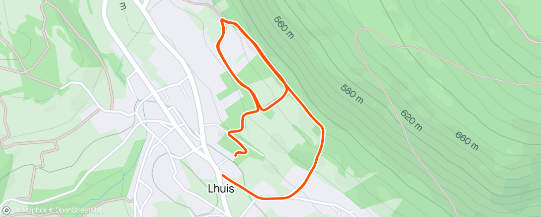 Map of the activity, Ouverture p’tit trail 3km