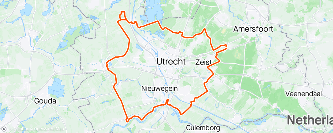 Map of the activity, Ronde van / Ronde om Utrecht