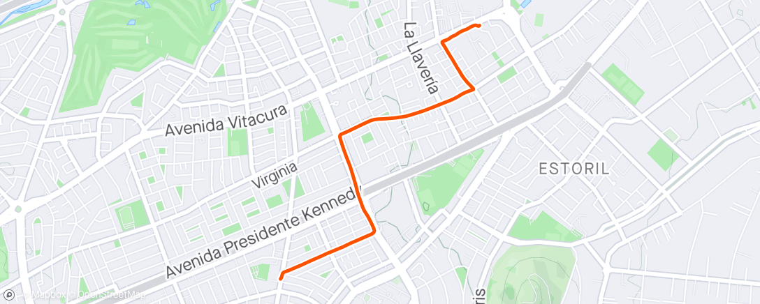 Kaart van de activiteit “Vuelta ciclista por la tarde”