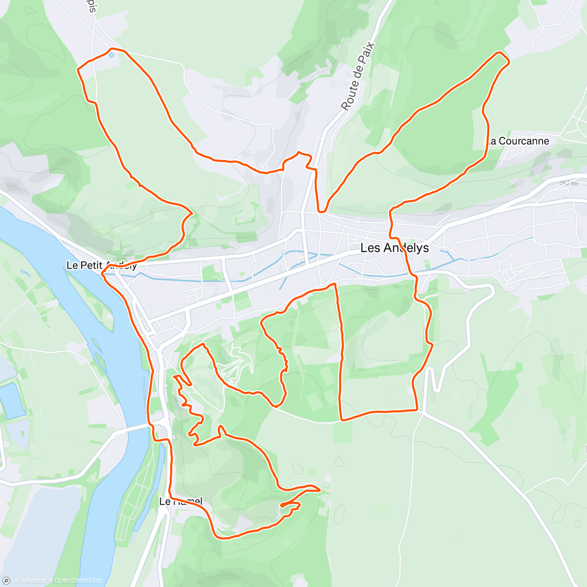 Map of the activity, Trail matinale 
avec Florian 👍