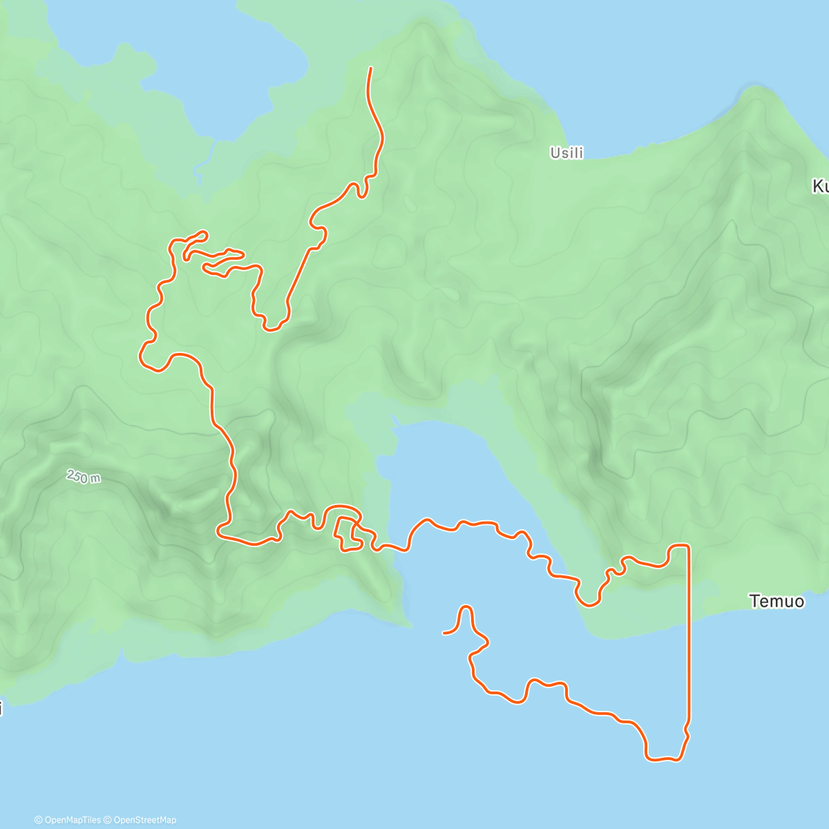 Map of the activity, Zwift - Mayan San Remo in Watopia