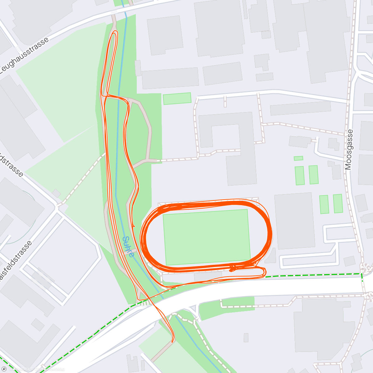 Map of the activity, Track