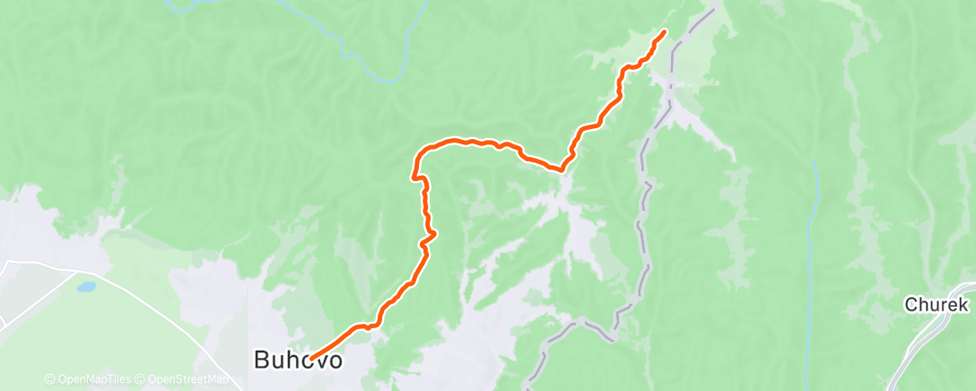 Map of the activity, Afternoon Hike