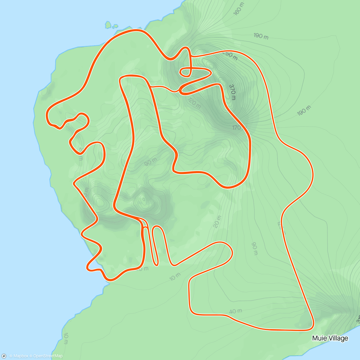 Map of the activity, Zwift - Mitochondria 16 in Watopia