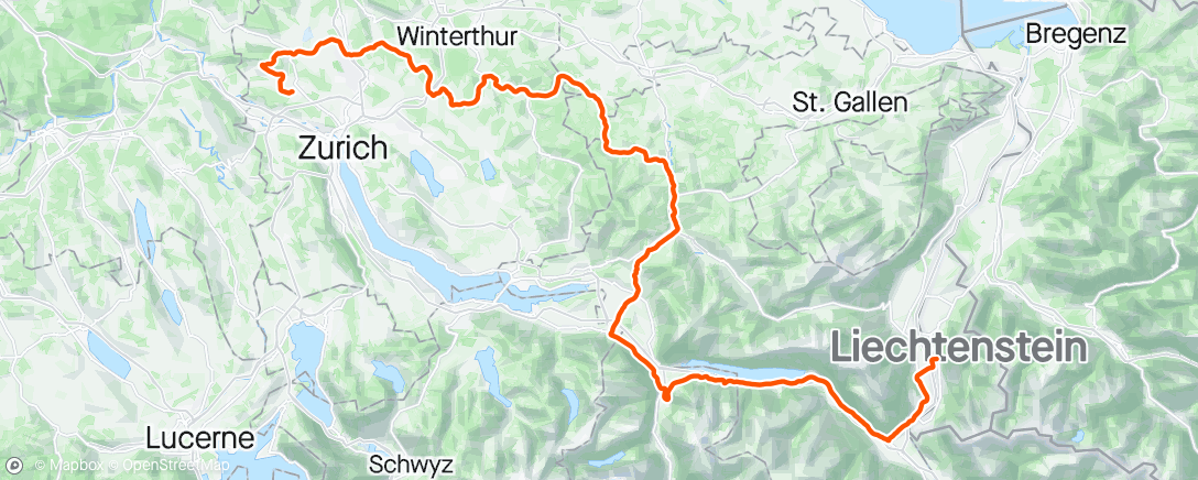 Map of the activity, Tour de Suisse stage 2 - leadout