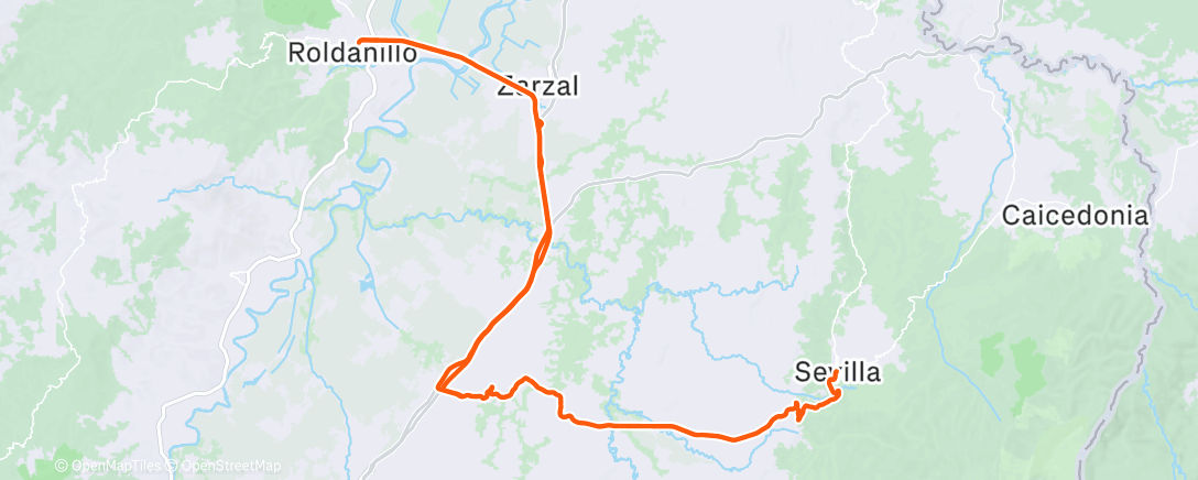 Карта физической активности (Vuelta ciclista por la mañana)