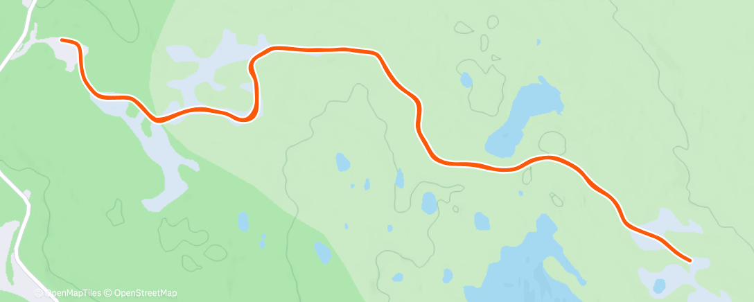 Map of the activity, Lunch Workout