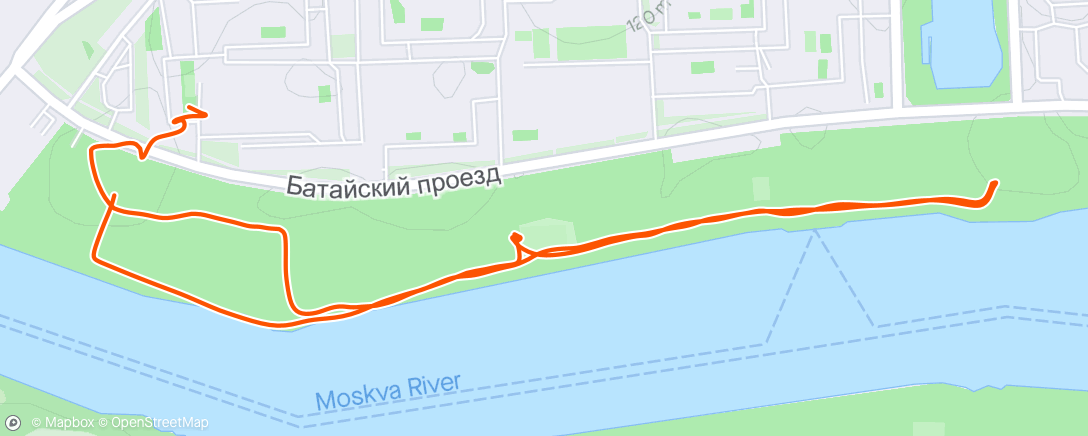 Mapa de la actividad (Трейлраннинг (день))