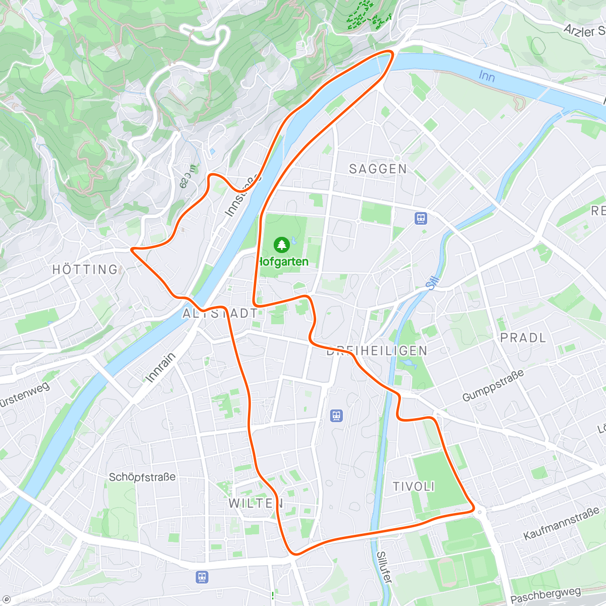Karte der Aktivität „Zwift - Foundation in Innsbruck”