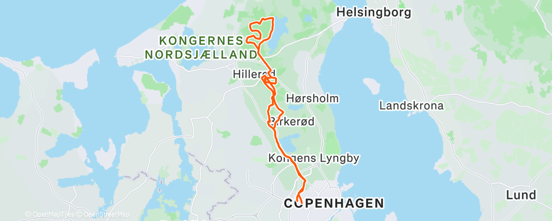 Map of the activity, Smuk dag, selvom man ikke kunne mærke sit ansigt 🥶☀️
