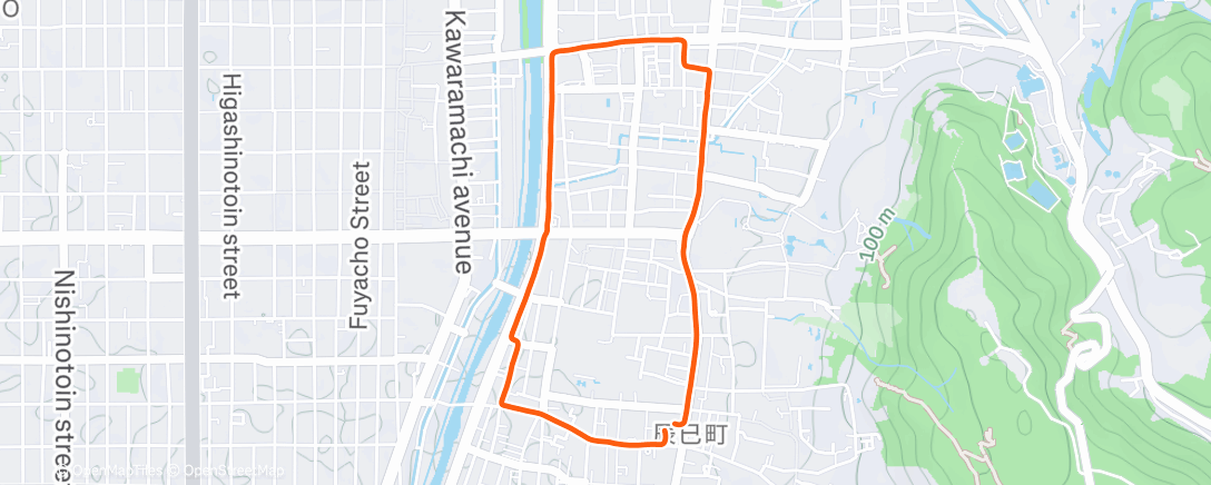 Map of the activity, ランチタイム ライド