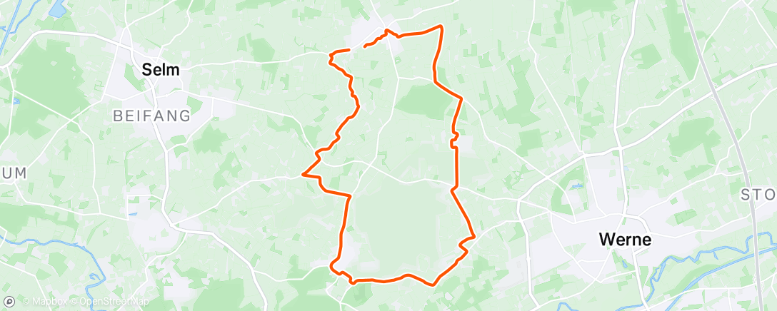 Map of the activity, Morning Run