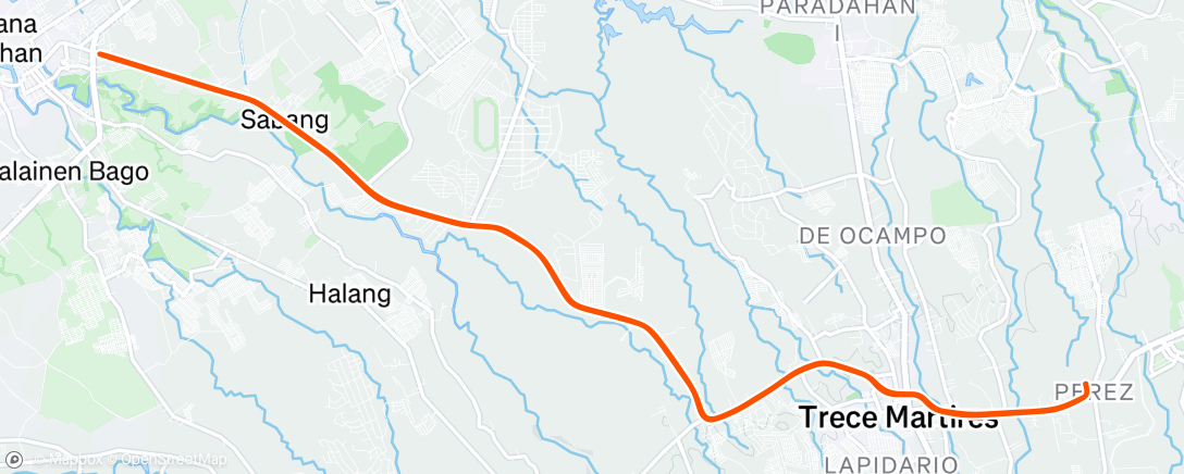 Map of the activity, Afternoon Ride