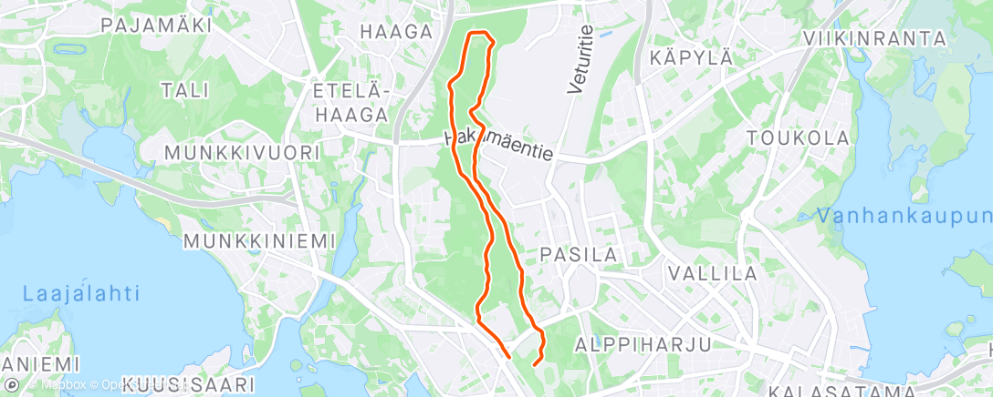 Map of the activity, Run with Leo 🐕