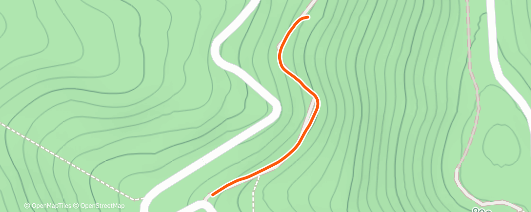 Map of the activity, Morning Trail Run