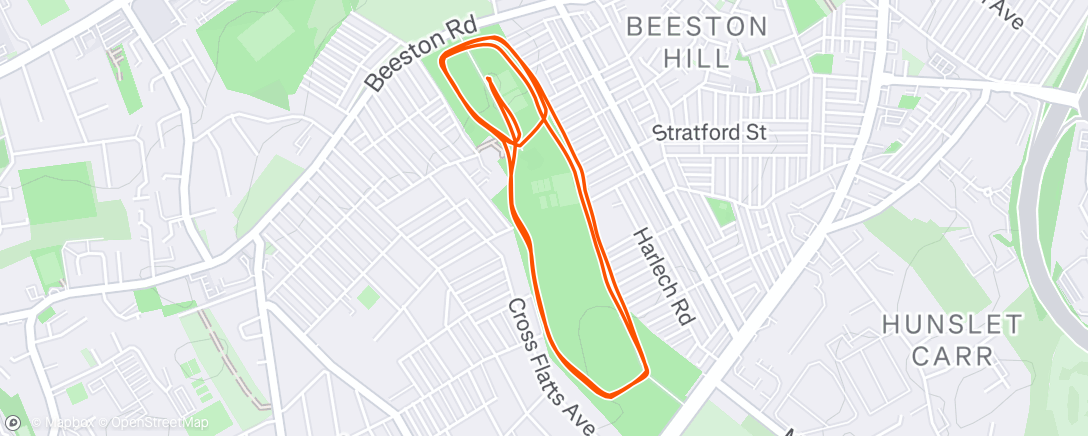 Map of the activity, Morning Run