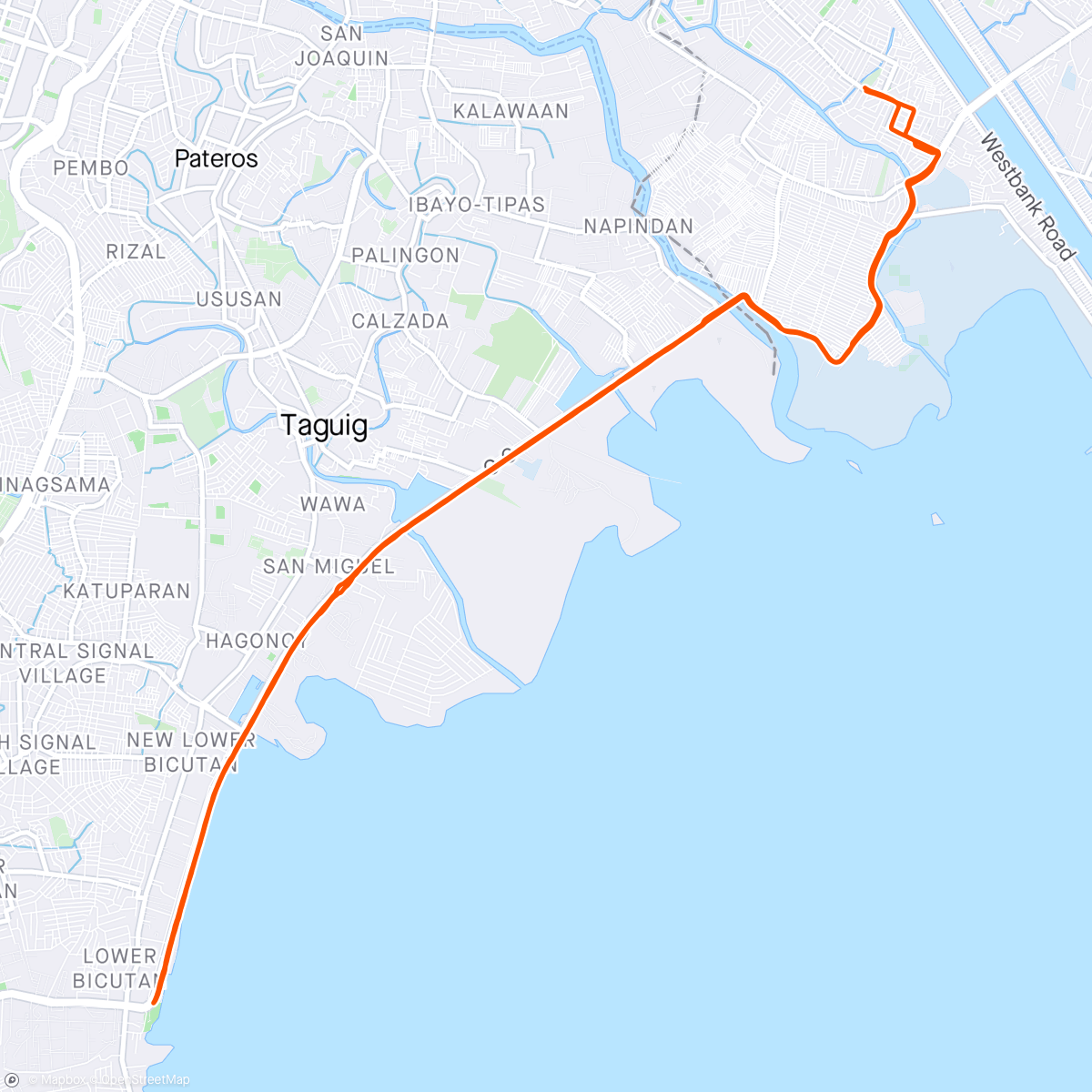 Map of the activity, Morning Ride: C6 with Halo