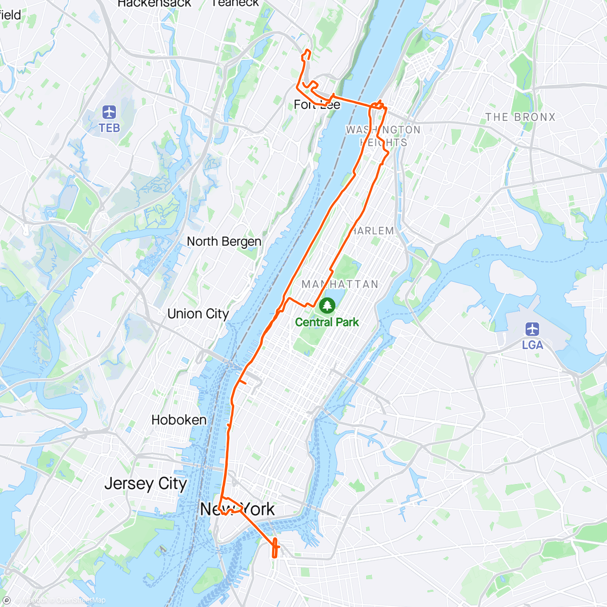 Carte de l'activité NY Wandering