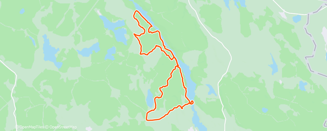 Map of the activity, Långsväng med TNT.
Veck av efter 10km och rörde tillbaka till bilen.

Kåda sköte sig perfekt idag. 10/10