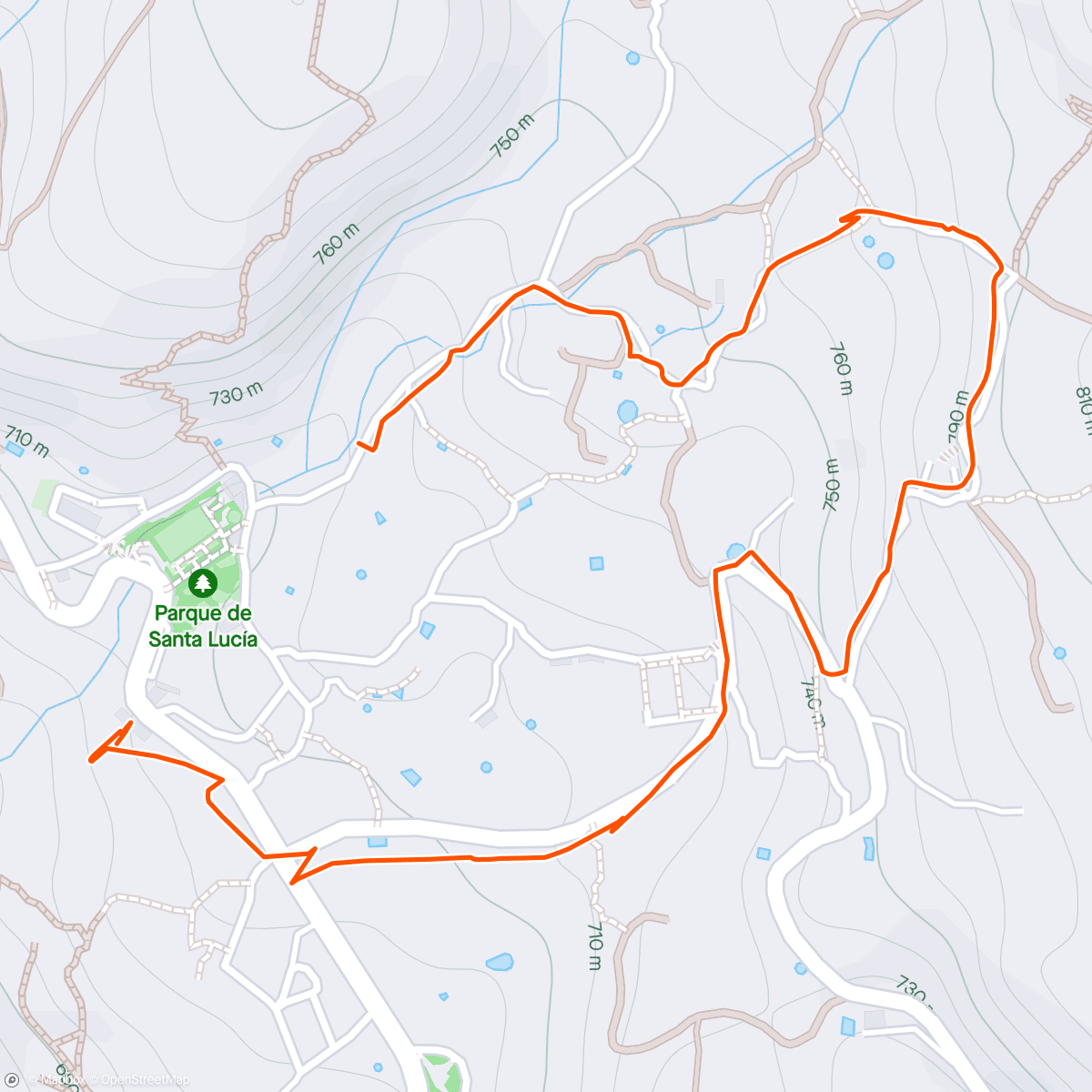 Mapa da atividade, Walk to viewpoint