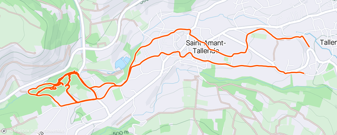 Map of the activity, Entrainement nose-turn/dévers
