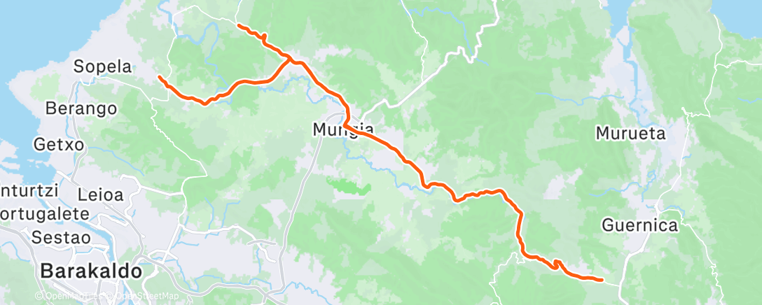 Map of the activity, Bajo la lluvia 🚴🏼🚴🏼‍♀️