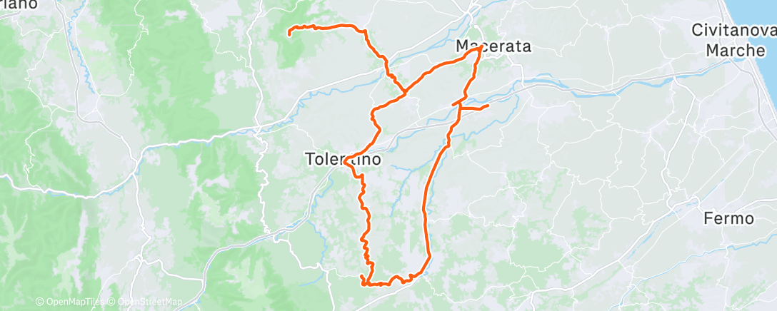 Карта физической активности (Ciclismo)