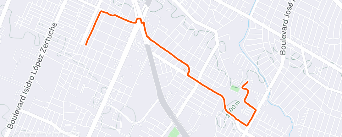 Peta aktivitas, Caminata por la tarde