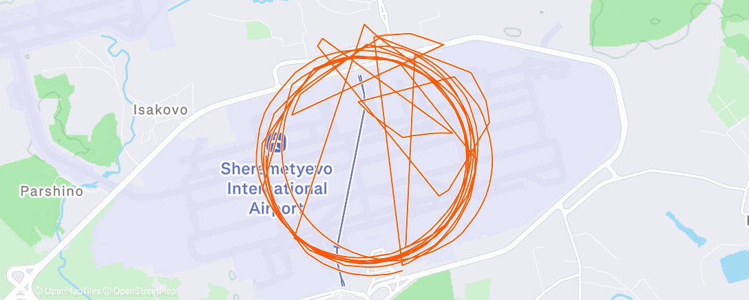 Map of the activity, Полуденный забег