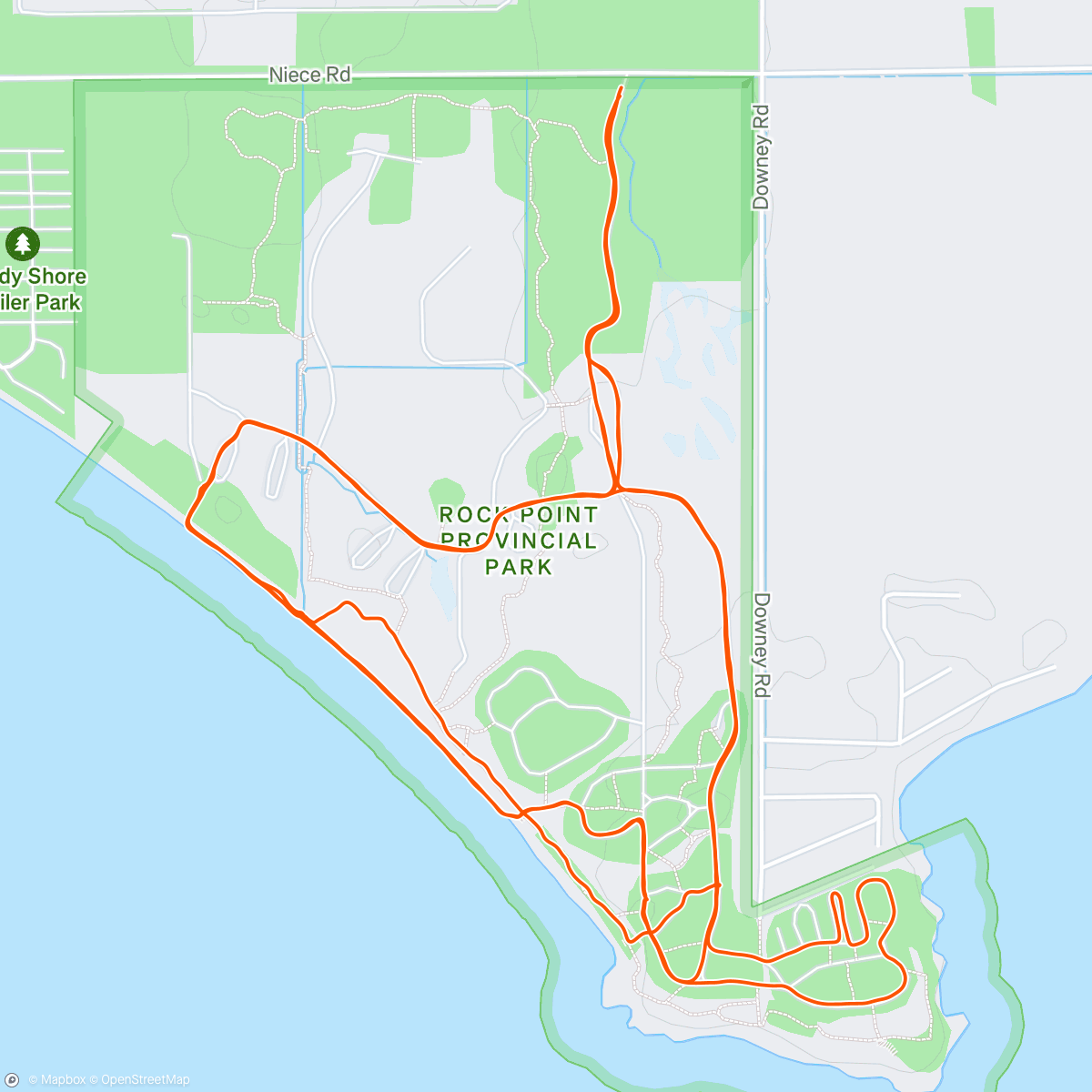 Map of the activity, Morning Trail Run w/ Jenn and Kola 🐾
