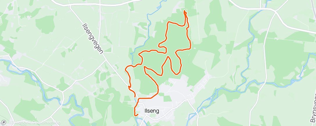 Map of the activity, 934 Ilsengstiene