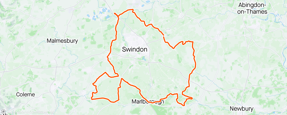 Map of the activity, White Horse Challenge