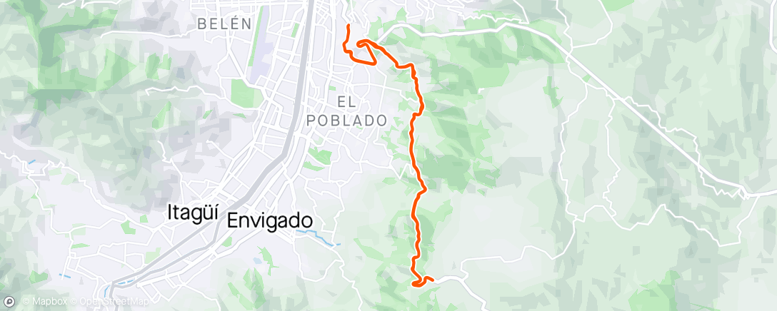 Map of the activity, Palmas en ruta