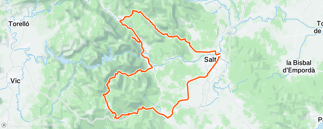 Mapa de la actividad (Cycling)
