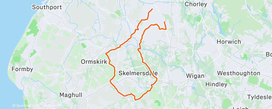 Map of the activity, Morning Ride